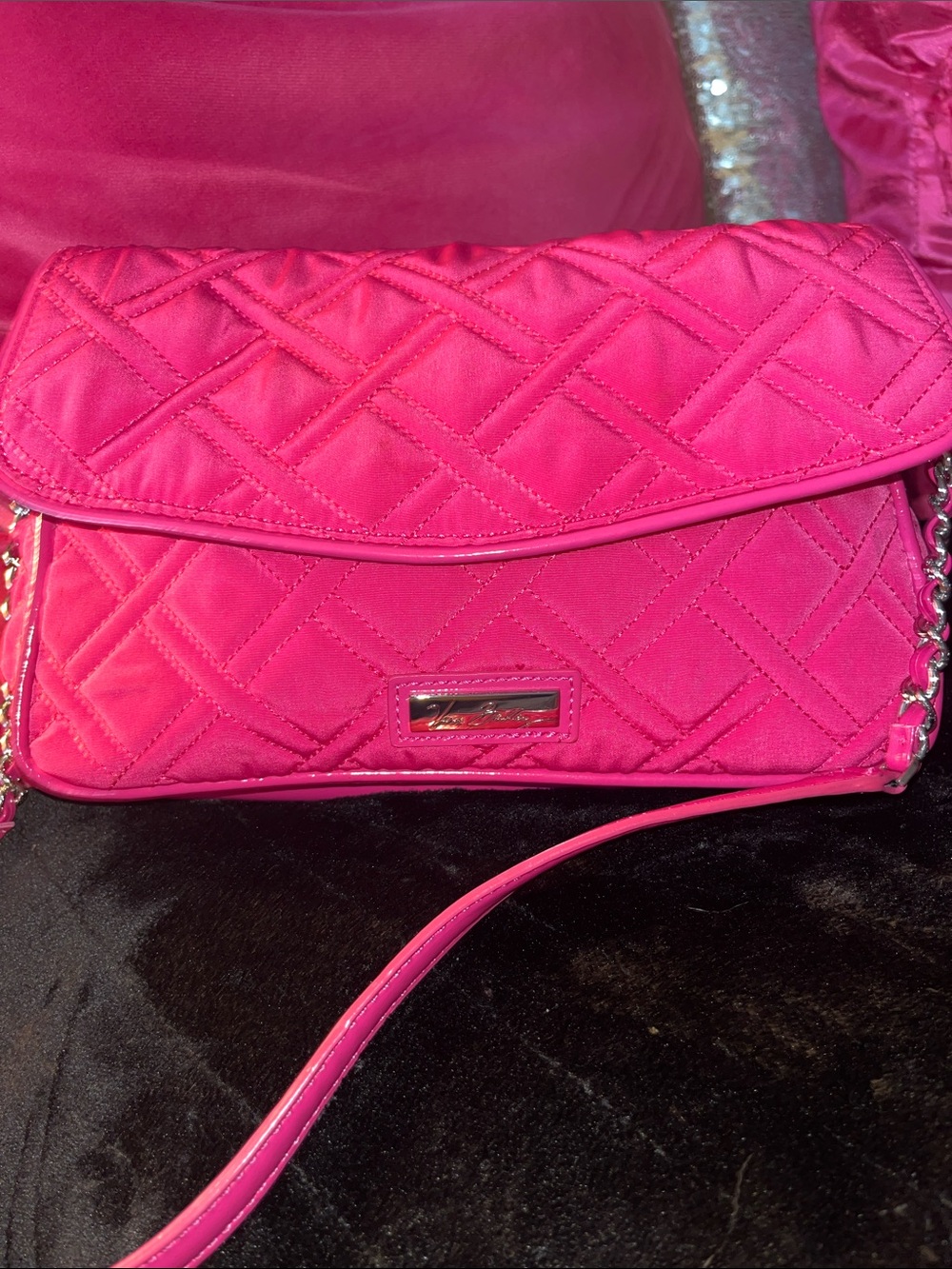 Vera Bradley Hot Pink Quilted Crossbody Bag